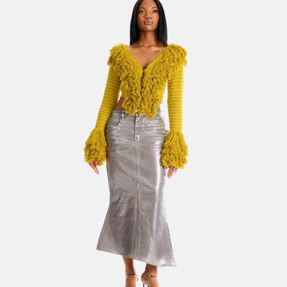 Hanifa Mila Cropped Cardigan- S/M